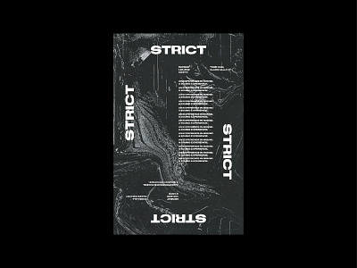 Strict Poster Series abstract grid construction grid design grid layout poster poster a day poster art poster challenge swiss swiss poster texture typography