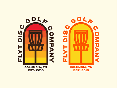 Disc Golf Badges badge branding camping disc golf icon illustration logo mark typography