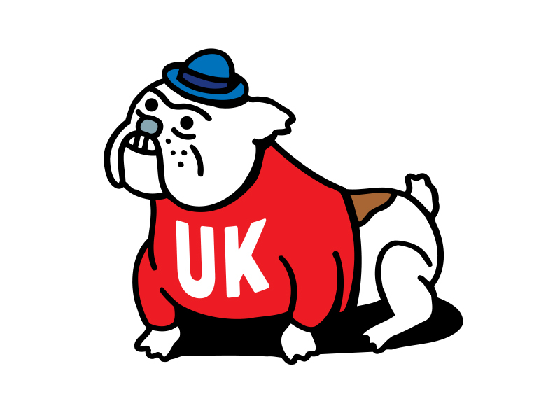 Bulldog bulldog england illustration uk