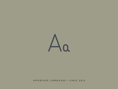 UPPERCASE lowercase. branding design icon logo typography