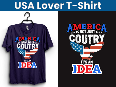 USA Lover T-Shirt Design