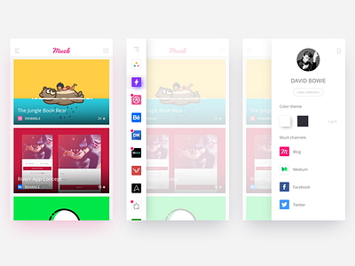 Muzli iOS Concept - Light