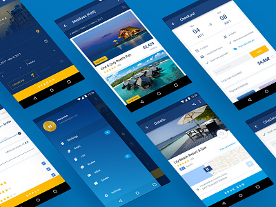 Booking.com app material redesign app booking concept hotel material redesign reservation travel ui ux