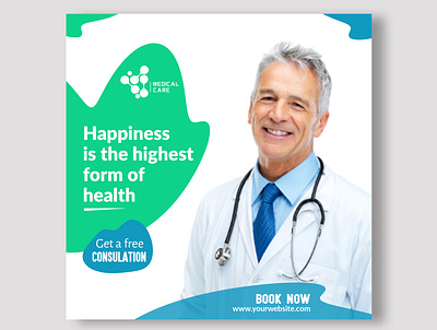 Medical Health Care Banner Design health care banner medical banner medical flyer medical health care poster photoshop