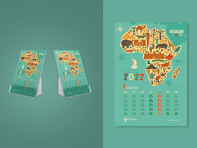 Calendar design base on African Culture (Clients projects)