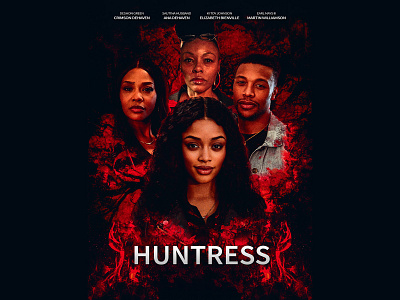 Huntress Amazon Prime Official Cover Design amazonprime branding cinema filmposter graphicdesign imdb movieposter posterdesign typography