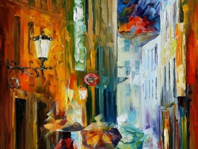 Italian Rain — Oil Painting On Canvas By Leonid On Dribbble