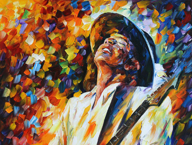 STEVIE RAY VAUGHAN 2 — oil painting on canvas leonidafremov