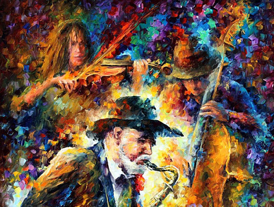 ENDLESS TUNE — oil painting on canvas leonidafremov