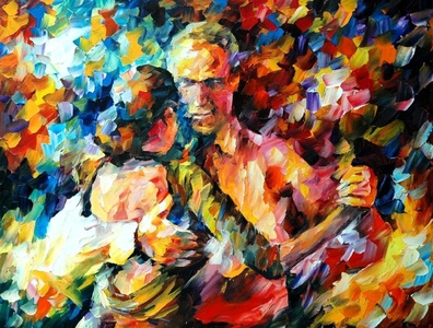 SWEET TANGO OF LOVE — oil painting on canvas by Leonid on Dribbble