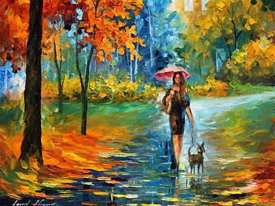 INTRIGUING AUTUMN — oil painting on canvas