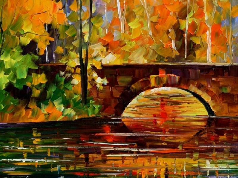 THE LINK TO AUTUMN — oil painting on canvas by Leonid on Dribbble