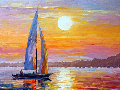 MORNING LIGHT — oil painting on canvas leonidafremov