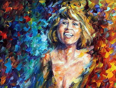 WHITNEY HOUSTON — oil painting on canvas leonidafremov