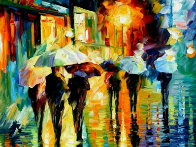 RAINY ETUDE — oil painting on canvas