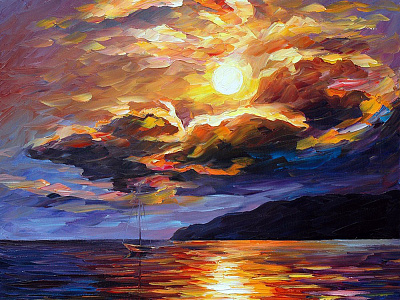 GOLD CLOUDS leonidafremov