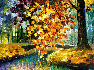 BRANCH OVER WATER leonidafremov