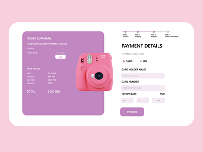 DAILYUI CHALLENGE - Credit Card Checkout Page 
#Dailyui #Day2