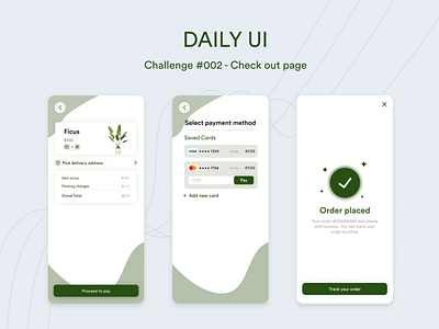 Daily UI : Check out page for a plant store