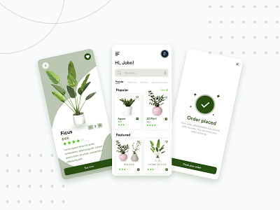 Plant shop app concept app design gardening mobile app plant plant app ui ui uiux