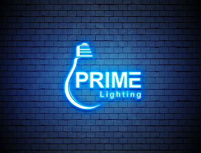 Prime Lighting Logo Design branding busines creative creative logo design illustration logo vector
