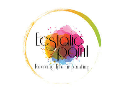 Ecstatic Paint Logo Design branding busines creative design graphic design illustration logo vector
