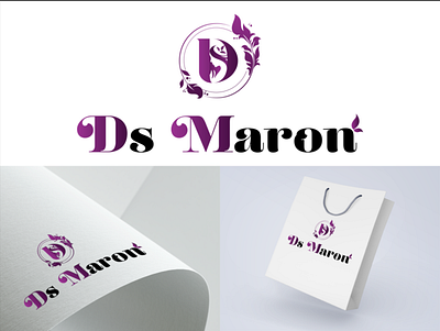 Ds Maron Logo Design branding busines creative design graphic design illustration ladies clothing brand logo ui ux vector