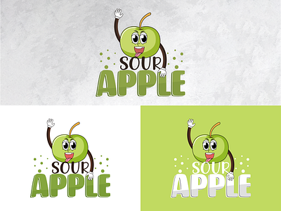 Sour Apple Logo Design apple branding busines creative design graphic design illustration logo sour apple logo design ui ux vector