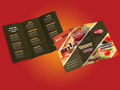 Restaurant Trifold brochure Design