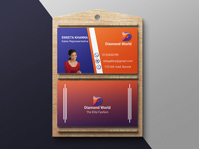 Sales Representstive Business card Design