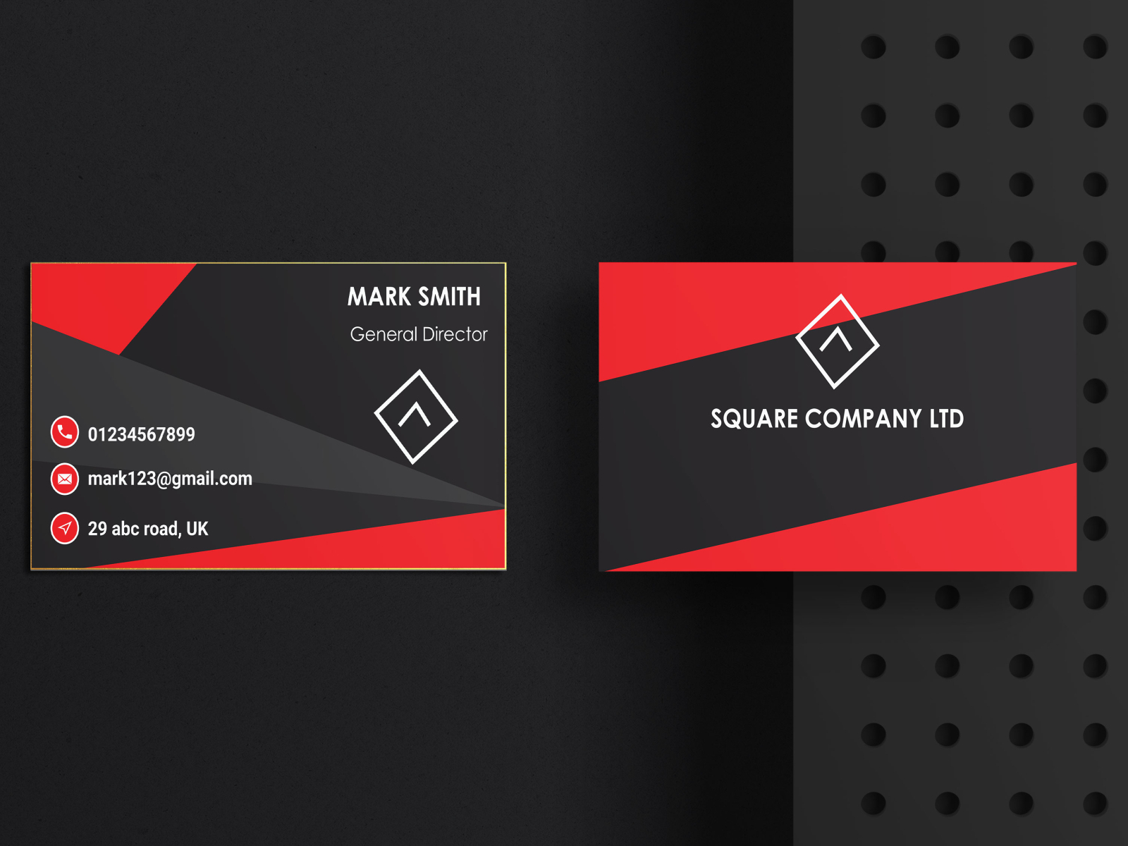 Business Card Design with mockup by Arutars IT Farm on Dribbble
