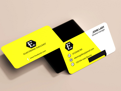 Business Card Design with beautiful mockup