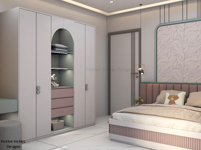 kid's bedroom 3d visualization bedroom design interior design kids bedroom