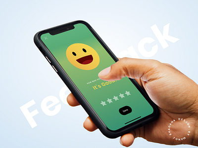 Feedback Screen animation app app design emoji experience feedback feedbacks manoj bhadana minimal uxui