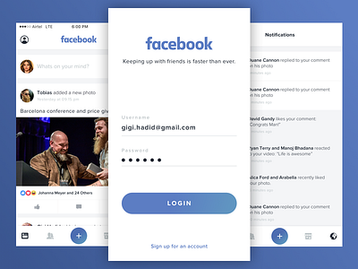 Facebook Redesign Complexion Reduction Concept