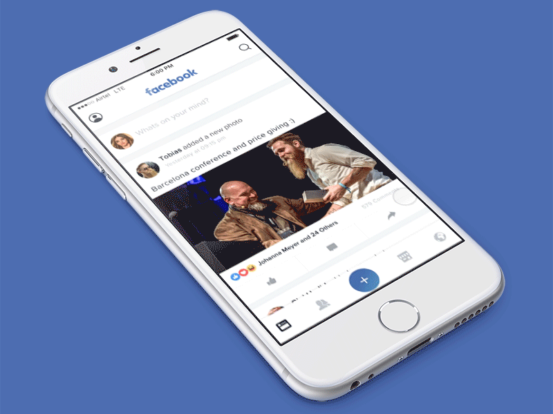 Facebook Redesign: Complexion Reduction Concept ios