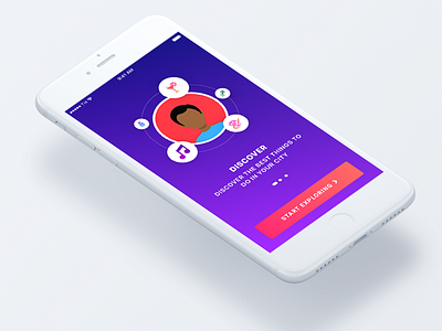 Onboarding Screen app design flatdesign ios iosdesign onboarding