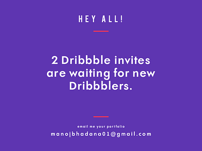 Dribbble Invite