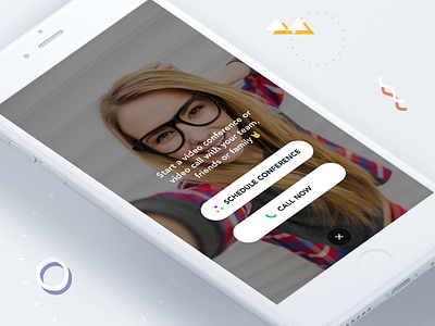 Bubbe - Video Calling App chat clean design conference manoj bhadana splash video video call