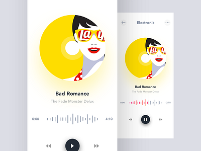 Music Player Concept app clean concept design music music player player ui ux