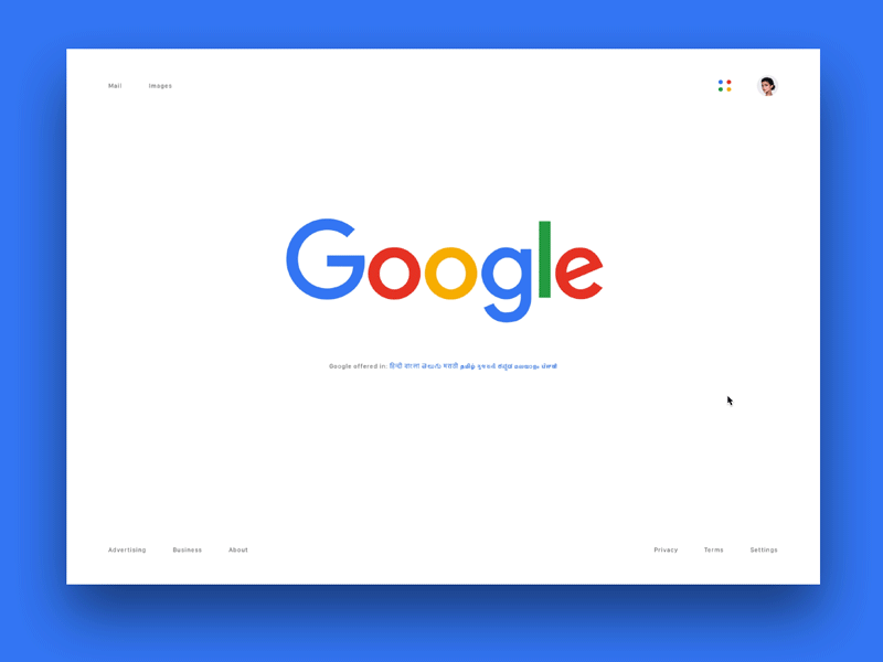 Google Search Redesign Interaction animation clean concept google googleteam interaction manoj redesign search webdesign