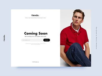 Coming Soon Page Interaction animation coming soon page design fashion interaction luxury manoj bhadana menfashion shopping ui ux website