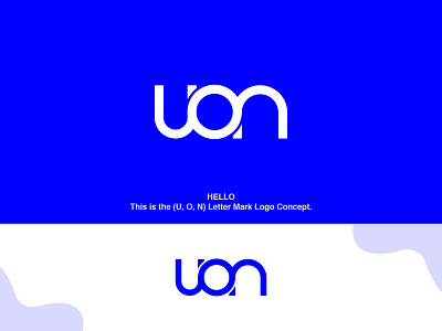 letter mark logo design || lettermark || letter UON logo concept