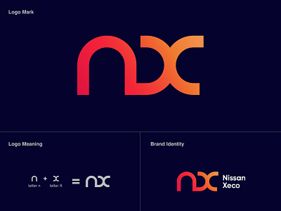 nx logo design modern logo | modern logo design, logo design