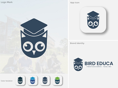 Education Logo Design || BIRD EDUCA Logo Design || minimal logo