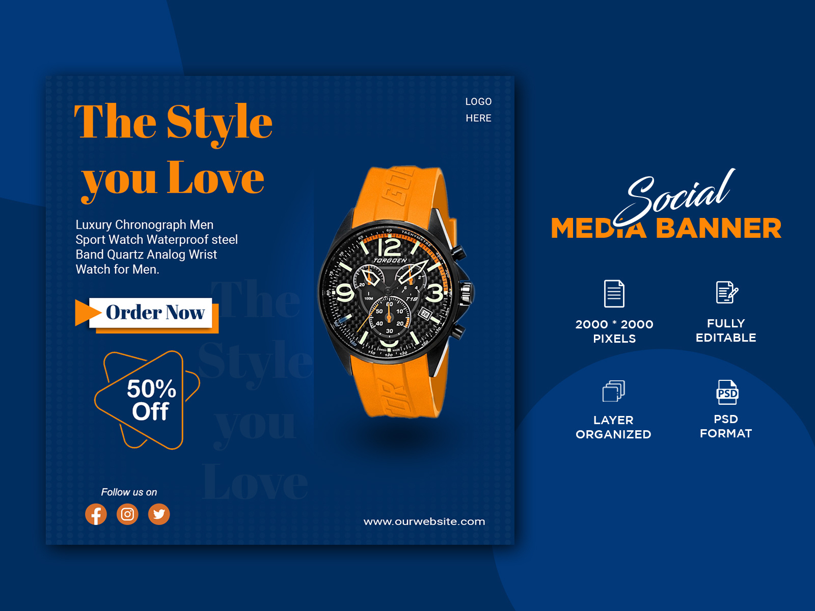 Watch Banner Design by Rustam Ahmed Rana on Dribbble