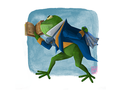 Mr. Frog 2d illustration photoshop sketch