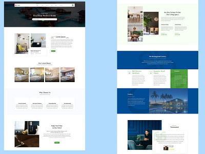 Luxury Hotel Service- Landing Page design graphic design hotel landing page luxury hotel ui