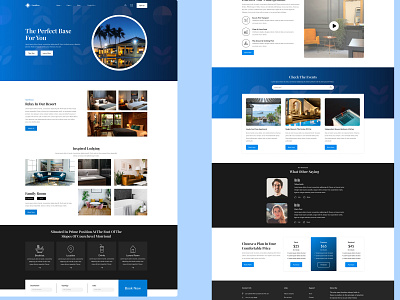 Luxury Hotel - Landing Page design graphic design hotel landing page luxury resort room template ui ux