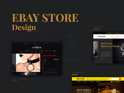 Best Selling Ecommerce Templates ebay ecommerce fashion gold gothic landing template ui ux watch